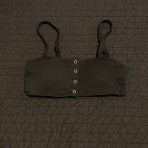 Small Black Aerie Bandeau Bikini Top